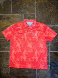 Mens Orange Camo Polo Shirt