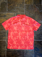 Mens Orange Camo Polo Shirt