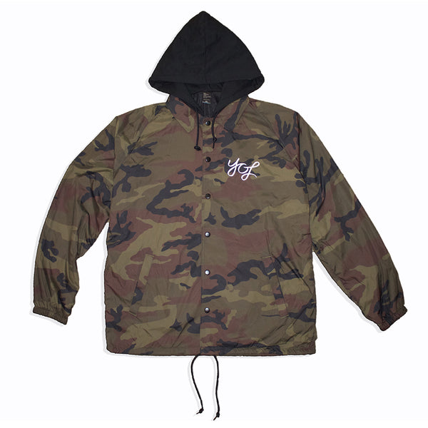 Camo Hooded Windbreaker