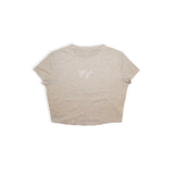 Women's Beige Crop Top & Bottoms